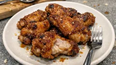 揚げずに皮パリッ、中はジューシー。ノンフライヤーで作る手羽中のカリカリ焼き