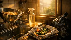 夏の生ゴミの臭い対策はこれ 酢スプレーと水切りでキッチンをすっきり保つコツ