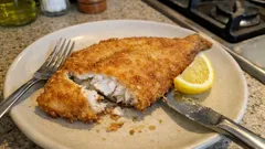 少ない油で外カリッ、中ふっくら。笹カレイの揚げ焼き、フライパンで簡単