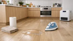 ラミネート床が水濡れでふくらんだときの応急処置と乾かし方