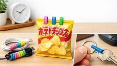 余ったストローの再利用アイデア3選 ケーブル収納や袋どめが1分でできる