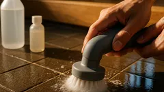 ダイソーの回転式ほこり取りで玄関タイルの黒ずみが落ちる時短掃除ルーティン