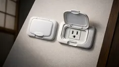 おしりふきのフタは捨てないで コンセントカバーに再利用する簡単アイデア