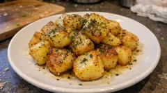 レンジで下ごしらえ→フライパンでカリッ！のり塩バターポテト