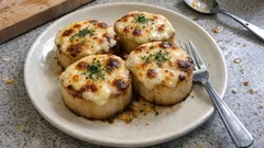 レンジ下ゆでで失敗しない：とろけるチーズの洋風大根ステーキ