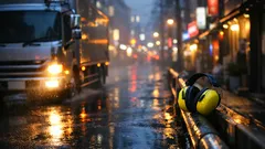 トラックのエアホーンに子どもがびっくり、騒音の大きさと親ができる安全対策