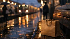 紐付き紙袋の口をテープなしで閉じる方法、道具ゼロでできる小ワザ