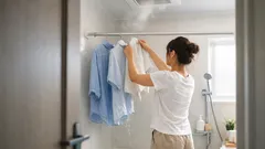 洗濯物を取り込んだのに湿ってるときの正解は浴室干しだった