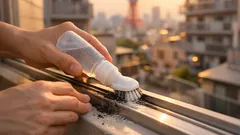 サッシレール掃除が5分で終わる、ペットボトル装着クリーナーの使い方