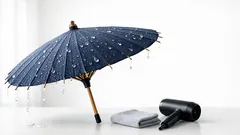 傘が雨を弾かない時に試したい まずは汚れ落としとドライヤーで整える簡単ケア