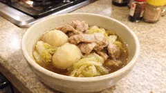 里芋がほくねっとり。白菜と豚肉をだしでコトコト煮る、ほっとする煮物