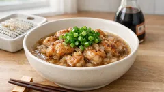 油なしでも満足：鶏もも肉のノンオイルみぞれ煮、大根おろしは汁ごとがコツ