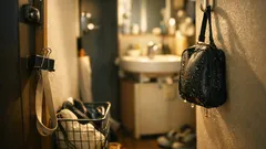 ダブルクリップで浮かせる収納 100円文房具で洗面台のヌメリを減らす簡単アイデア