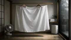シーツの乾かし方を見直すだけで変わる 部屋干しを早く乾かす簡単なコツ