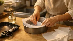 クッキングシートがシワだらけにならない敷き方を型別に解説