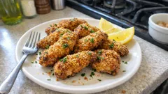 揚げないのにカリッと満足。レモン香る手羽先のオーブン焼き（卵×パン粉で簡単）