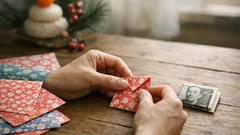 ポチ袋がない年末の救世主、折り紙1枚で作る簡易ポチ袋の折り方