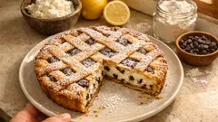 リコッタ×チョコチップのクロスタータ—軽やかクリームとサクサク生地の簡単タルト