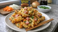 外サクッ、中もっちり。沖縄風「野菜天ぷら」かき揚げを家の材料で作るレシピ