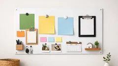 学校プリントが迷子にならない、賃貸OKの壁面マグネットボード収納術
