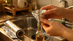 アルミホイルで簡易漏斗を作るコツ、洗剤の詰め替えをこぼさない5ステップ