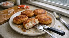 はんぺんでふわふわ、少ない海老でも満足の海老カツレシピ｜揚げ焼きOK・冷凍作り置きにも