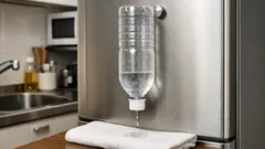 ペットボトルの乾かす場所がない問題を解決するマグネット2個の裏ワザ