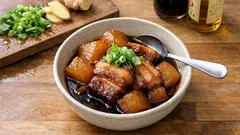 バーミキュラでほろほろ豚の角煮:焼き付けてから極弱火でじっくり2時間